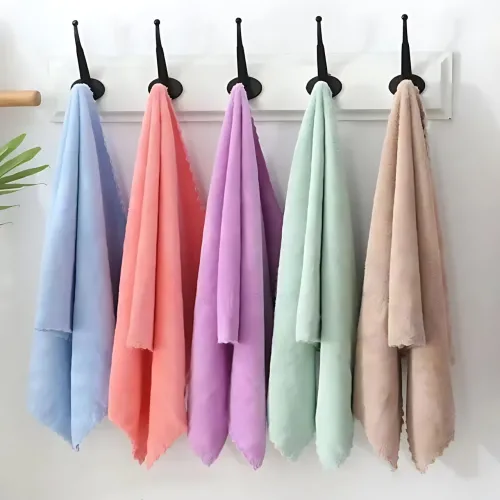 Набір 2 флісових рушників Мрія Towel blanket  AND 521-2415, лазне 145х80 см, для обличчя 75х35 см Синій - фото 7
