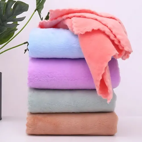 Набір 2 флісових рушників Мрія Towel blanket  AND 521-2415, лазне 145х80 см, для обличчя 75х35 см Бордовий - фото 7