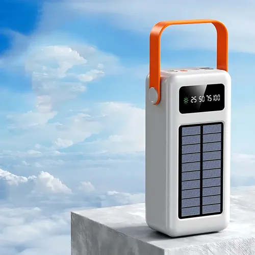 Повербанк AND YM-635CX на сонячній батареї 50000 mAh з USB і вбудованими кабелями - фото 7