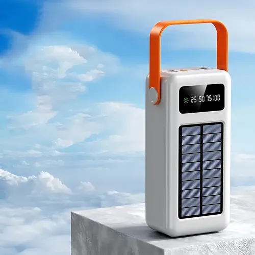 Повербанк AND YM-635CX на сонячній батареї 50000 mAh з USB і вбудованими кабелями - фото 7