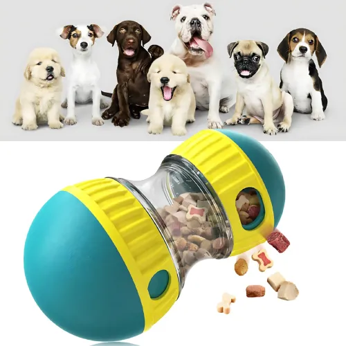 Интерактивная игрушка-кормушка для собак и кошек, Медленный шарик неваляшка AND 1100, диспенсер для корма