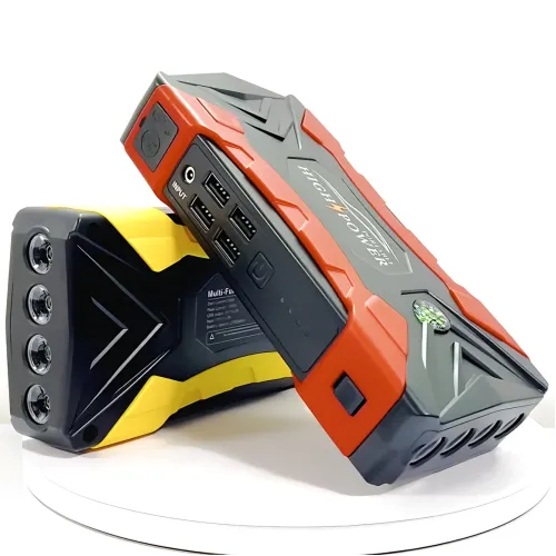 Пускозарядний пристрій JUMPSTARTER QY33, 12 В, 99800 мАh, 500 А, ліхтар, заряджання для телефона - фото 5