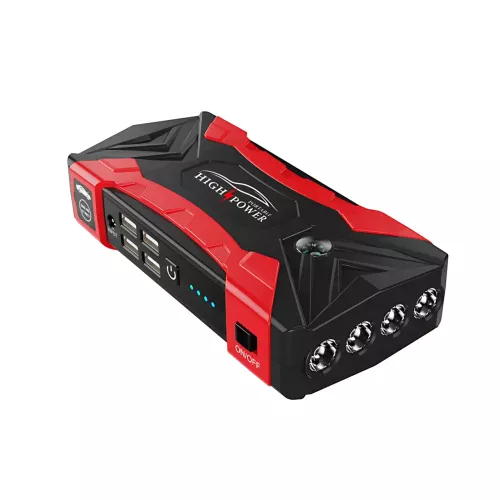Пускозарядний пристрій JUMPSTARTER QY33, 12 В, 99800 мАh, 500 А, ліхтар, заряджання для телефона - фото 3