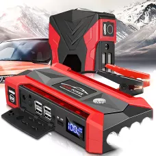 Пускозарядний пристрій JUMPSTARTER QY33, 12 В, 99800 мАh, 500 А, ліхтар, заряджання для телефона