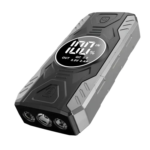 Пускозарядний пристрій JUMPSTARTER QY19 — 11 900 мА·год, з ліхтарем і цифровим дисплеєм - фото 2