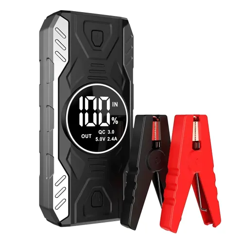 Пускозарядний пристрій JUMPSTARTER QY19 — 11 900 мА·год, з ліхтарем і цифровим дисплеєм - фото 3