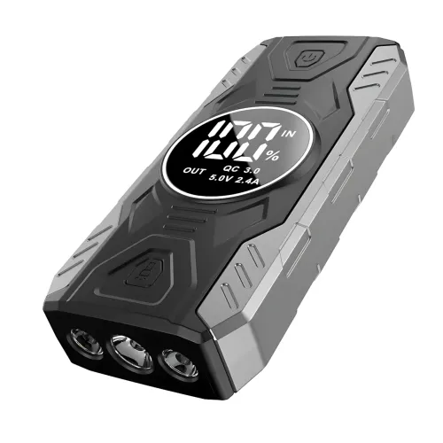 Пускозарядний пристрій JUMPSTARTER QY19 — 11 900 мА·год, з ліхтарем і цифровим дисплеєм - фото 2