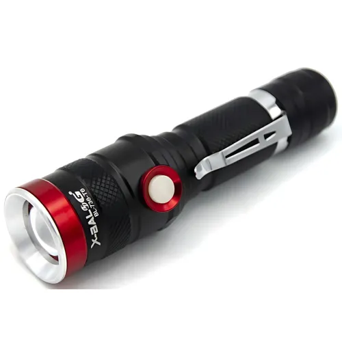 Ліхтарик ручний Bailong X-BAIL BL-736 T6, 1000 Лм — COB LED, Zoom, SOS, до 10 годин роботи, чорний - фото 2