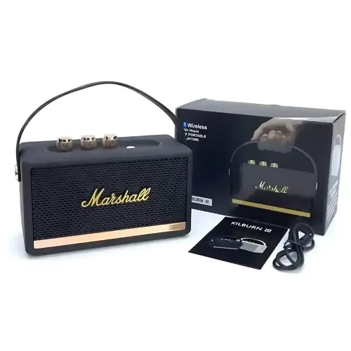 Портативна колонка MARSHALL l Killburn W4 – 5 Вт, Bluetooth 5.1, FM-радіо, TWS, до 5 годин роботи - фото 3