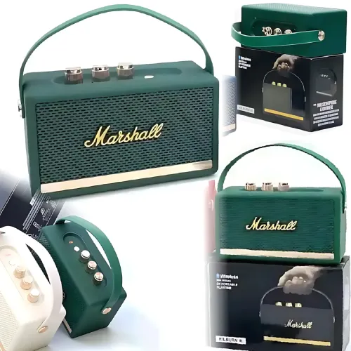 Портативна колонка MARSHALL l Killburn W4 – 5 Вт, Bluetooth 5.1, FM-радіо, TWS, до 5 годин роботи Зелений
