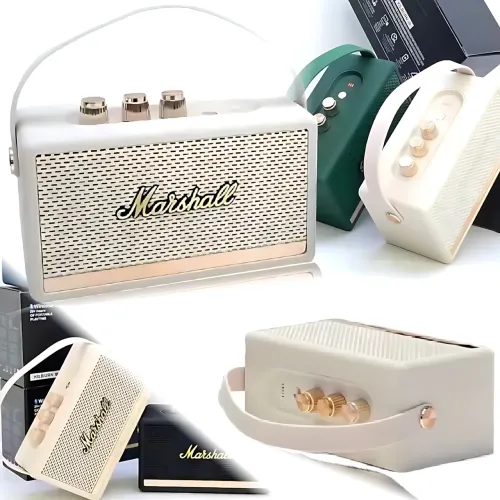 Портативная колонка MARSHALL l Killburn W4 – 5 Вт, Bluetooth 5.1, FM-радио, TWS, до 5 часов работы Бежевый