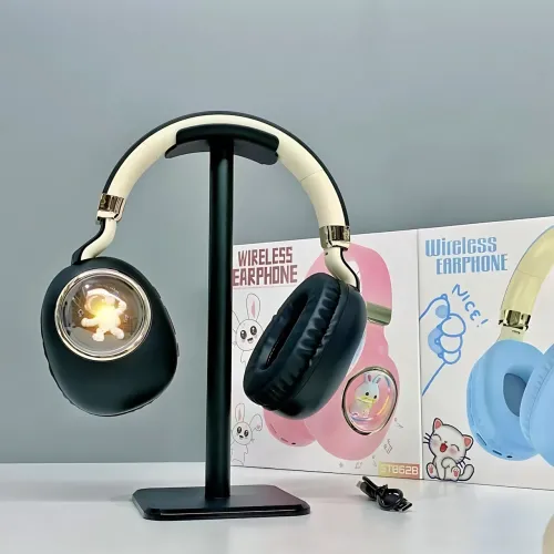 Дитячі бездротові навушники ST862 A.B.C.D з Led-підсвіткою, навушники TOY IN A CAPSULE Чорний - фото 5