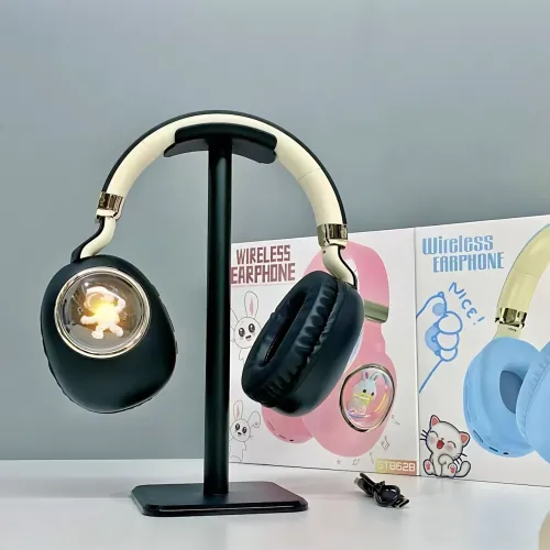 Дитячі бездротові навушники ST862 A.B.C.D з Led-підсвіткою, навушники TOY IN A CAPSULE Чорний - фото 5