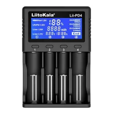 Интеллектуальное зарядное устройство LiitoKala Lii-PD4 на 4 слота, с LCD дисплеем, универсальная совместимость