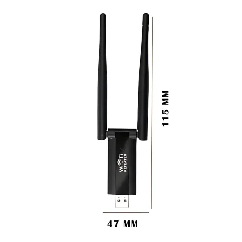 USB WiFi ретранслятор із двома антенами, швидкістю до 300 Мбіт/с, 20 м покриття - фото 7
