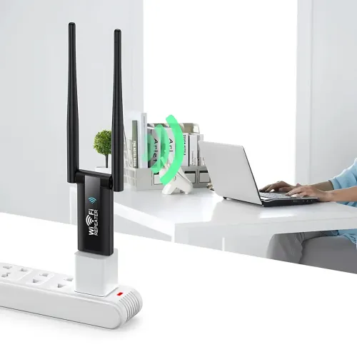 USB WiFi ретранслятор із двома антенами, швидкістю до 300 Мбіт/с, 20 м покриття - фото 5