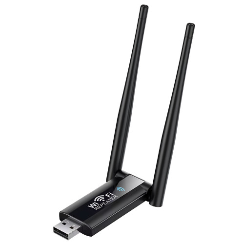 USB WiFi ретранслятор с двумя антеннами, скоростью до 300 Мбит/с, 20 м покрытия - фото 3
