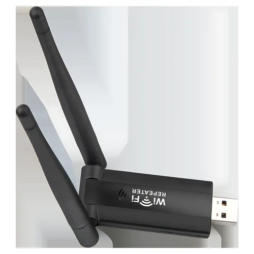 USB WiFi ретранслятор із двома антенами, швидкістю до 300 Мбіт/с, 20 м покриття - фото 3