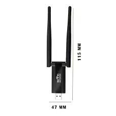 USB WiFi ретранслятор с двумя антеннами, скоростью до 300 Мбит/с, 20 м покрытия