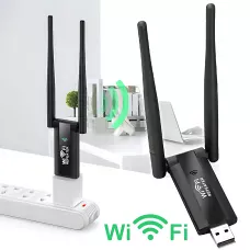 USB WiFi ретранслятор із двома антенами, швидкістю до 300 Мбіт/с, 20 м покриття