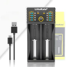 Розумний зарядний пристрій LiitoKala Lii-202 з Power Bank, для всіх типів акумуляторів: 18650, AA, AAA, Li-Ion