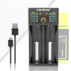 Розумний зарядний пристрій LiitoKala Lii-202 з Power Bank, для всіх типів акумуляторів: 18650, AA, AAA, Li-Ion