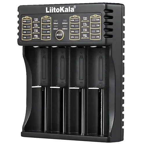 Зарядний пристрій LiitoKala Lii-402 для 4-х 18650 з функцією Power Bank, 4 канали, швидке заряджання 2 А - фото 3