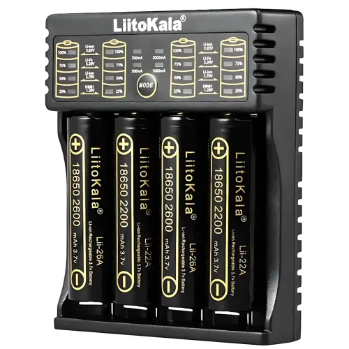 Зарядний пристрій LiitoKala Lii-402 для 4-х 18650 з функцією Power Bank, 4 канали, швидке заряджання 2 А - фото 4