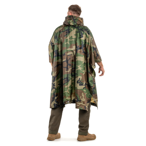 Дощовик Raincoat AND-1, накидка від дощу 3 в 1: плащ намету пончо, 200 х 150 см, камуфляж - фото 8