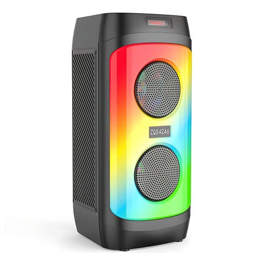 Портативная Bluetooth-колонка ZQS4246, стерео звук 30 Вт, LED-подсветка, микрофон, FM-радио, эквалайзер - фото 2