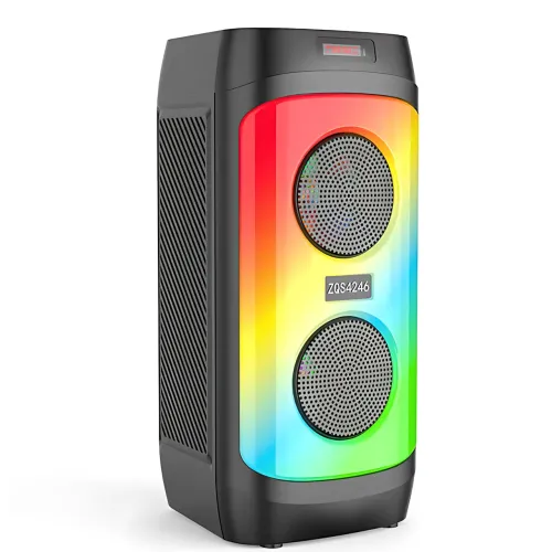 Портативная Bluetooth-колонка ZQS4246, стерео звук 30 Вт, LED-подсветка, микрофон, FM-радио, эквалайзер - фото 3