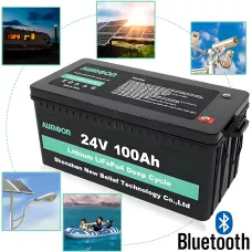 Аккумулятор ENERSUN LiFePO4 25,6В 100Ач 2,56кВт с Bluetooth і BMS для ДБЖ AUMOON