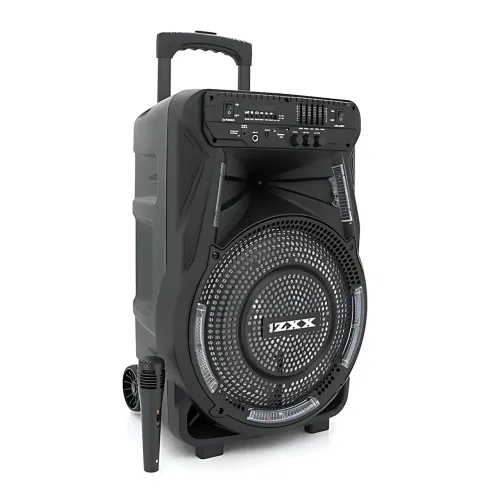 Портативная музыкальная колонка ZXX-7373, динамик 12'' 400 Вт, USB/SD/FM/BT/MIC/ДК, 53х35х28см - фото 3