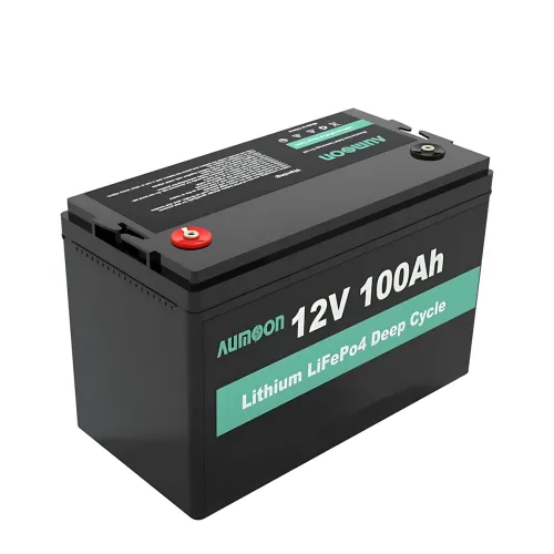 Літій-залізо-фосфатний акумулятор ENERSUN LiFePO4 12.8 В 100 А·год з BMS і Bluetooth, 1.28 кВт, для ДБЖ AUMOON - фото 2