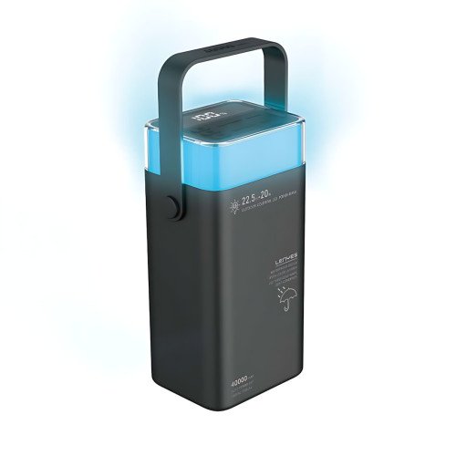 Power Bank LENYES PX492D 40000mAh, 22.5W, 4 порта USB-A и Type-C