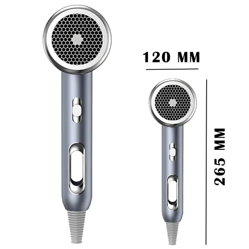 Фен XO CF2 1600W з іонізацією, 3 режимами нагрівання, синім світлом, захистом від перегрівання, довгий шнур 1,6 м - фото 8
