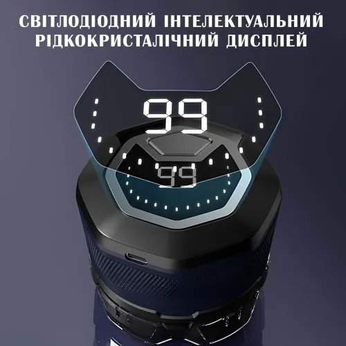 Електробритва акумуляторна Xo CF21 для сухого та вологого гоління з плавальними головками, водонепроникна - фото 4