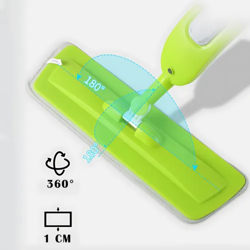 Швабра Healthy Spray Mop с емкостью для воды и распылителем, разборная швабра Спрей моп, зеленый - фото 3