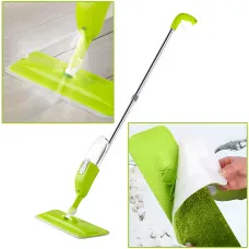 Швабра Healthy Spray Mop з ємністю для води та розпилювачем, розбірна швабра Спрей-моп, зелений
