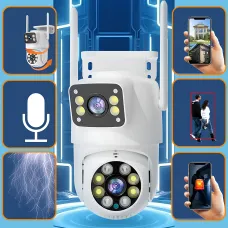 Камера XO CR06 Star 400W Pixel, дворазова Wi-Fi-камера з Full HD, нічним баченням, звуком і ІЧ-підсвіткою