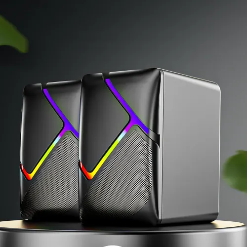 Комп'ютерні колонки JEDEL S526 2.0 USB з RGB-підсвіткою, 6 Вт