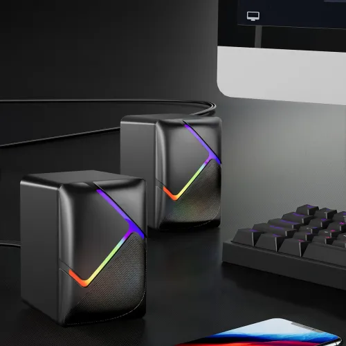 Комп'ютерні колонки JEDEL S526 2.0 USB з RGB-підсвіткою, 6 Вт - фото 6