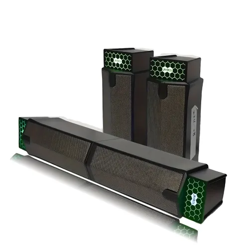 Саундбар JEDEL S562 — стерео 6 Вт, Колонки для PC 2.0 USB, RGB-підсвітка, AUX - фото 3