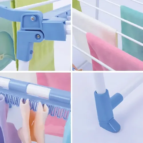 Складана сушарка для білизни Clothes dryer з тримачами для дрібних речей, 168 х 62 х 97 см, до 15 кг, - фото 5