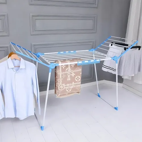 Складана сушарка для білизни Clothes dryer з тримачами для дрібних речей, 168 х 62 х 97 см, до 15 кг, - фото 7