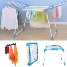 Складана сушарка для білизни Clothes dryer з тримачами для дрібних речей, 168 х 62 х 97 см, до 15 кг,