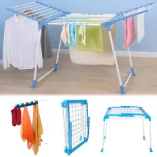Складана сушарка для білизни Clothes dryer з тримачами для дрібних речей, 168 х 62 х 97 см, до 15 кг,