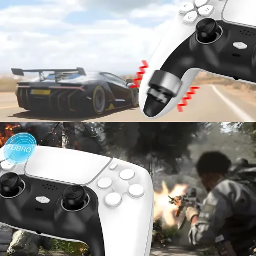 Бездротовий геймпад Data Frog PS-P02 для ПК і PS4 з додатковими задніми кнопками - фото 7