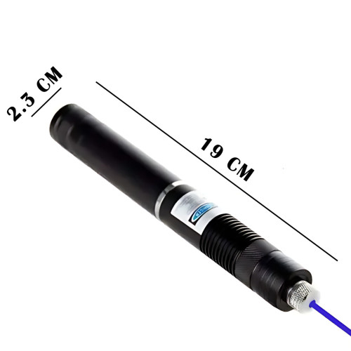 Супермощная лазерная указка YXB 008 – 12000mW Pro (450nm), синим лучом + 5 насадок, дальность до 50 км - фото 9