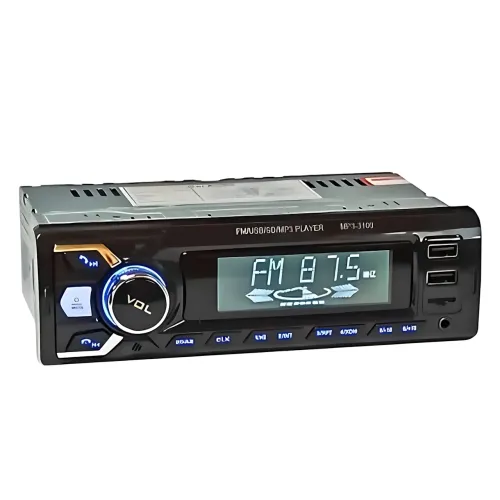 Автомагнитола RIAS 3100 1DIN – Bluetooth, 2xUSB, microSD, AUX, FM, 4x50W + Пульт ДУ - фото 4